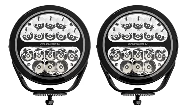 Faros De Luz Led Maxround 7  Gr Blackout Series Par Driving