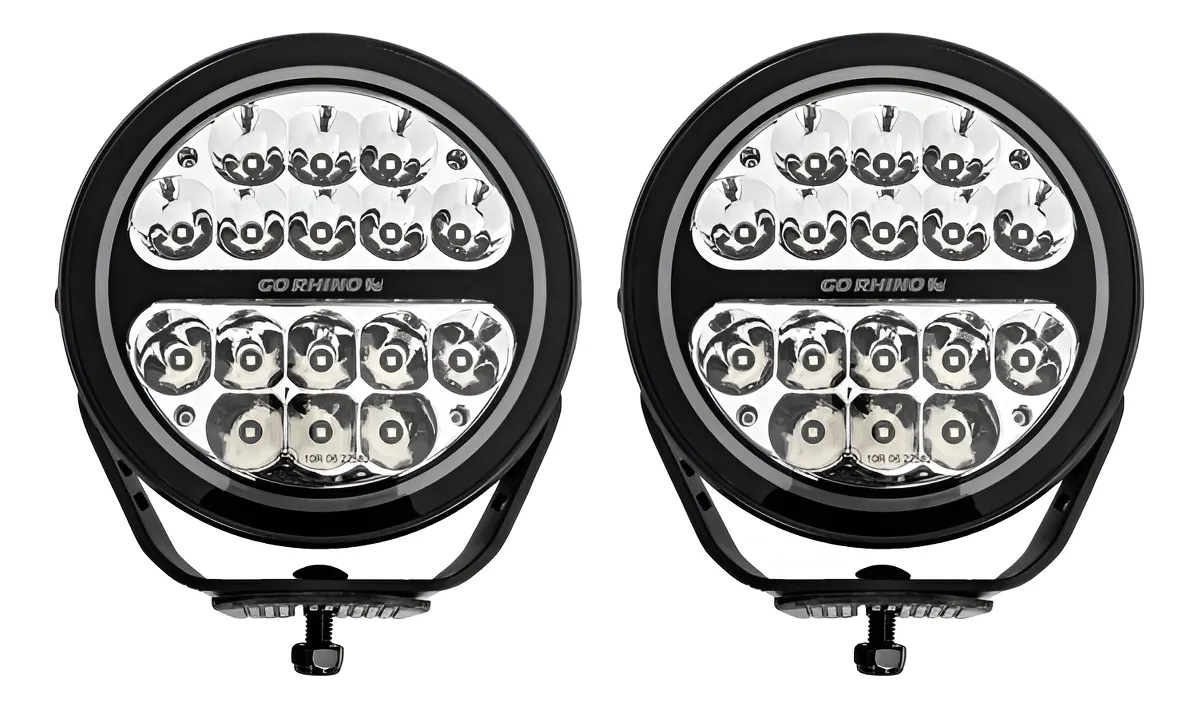 Faros De Luz Led Maxround 7  Gr Blackout Series Par Driving - Image 1