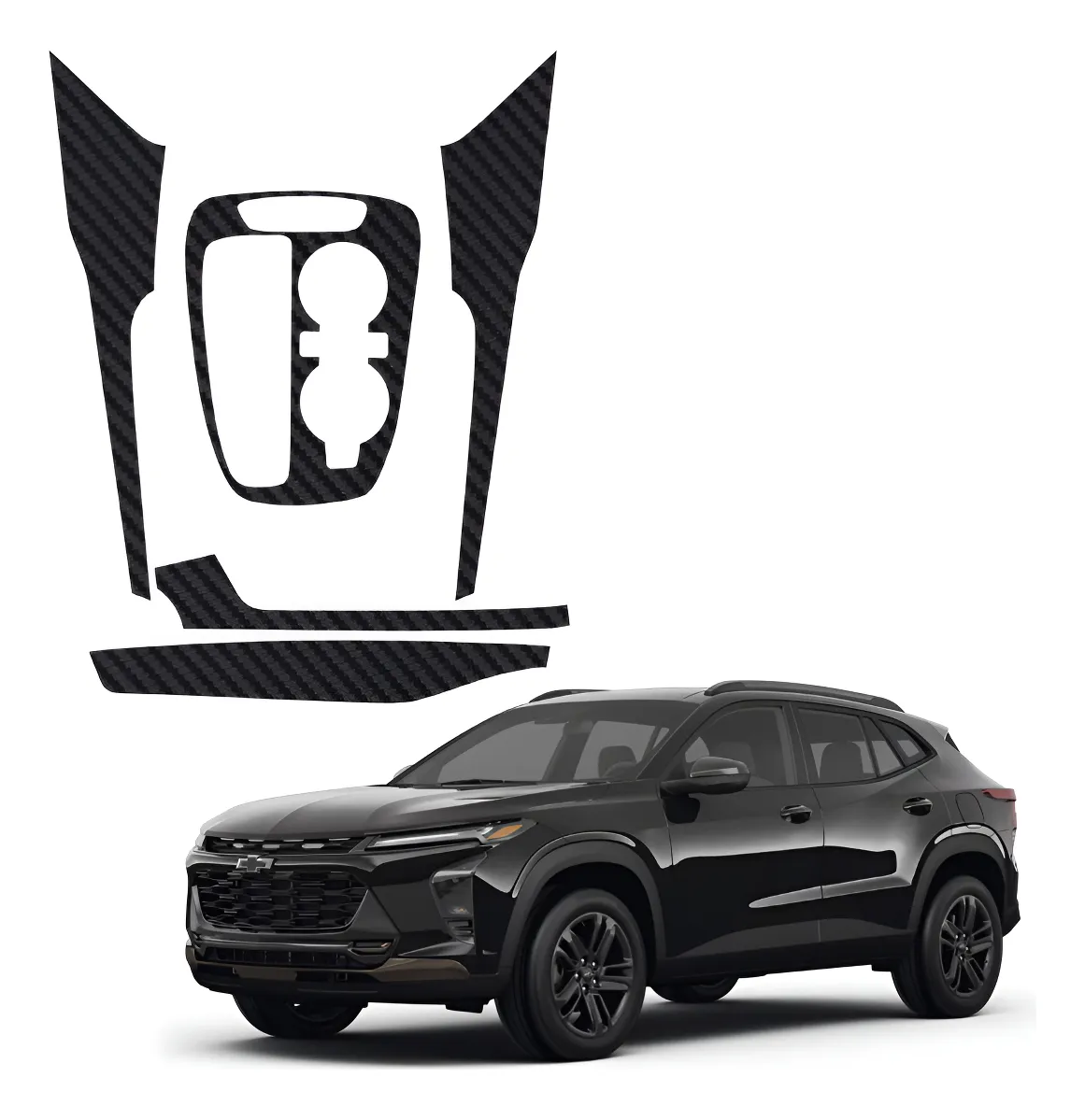 Calcomanías Chevrolet Trax Rs 2024 Fibra Carbono - Image 1