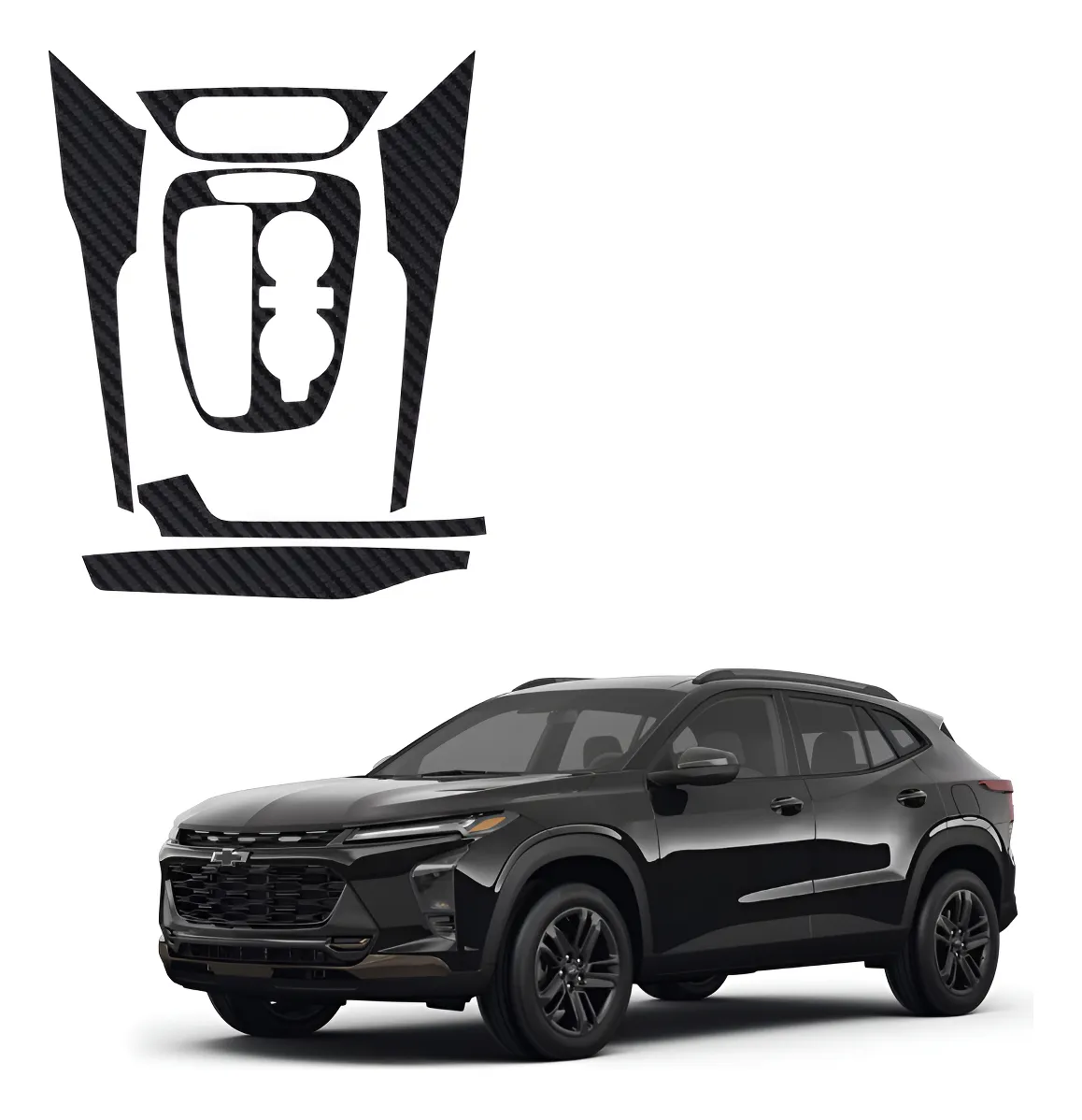 Calcomanías De Interior Chevrolet Trax Rs 2024 Fibra Carbono - Image 1