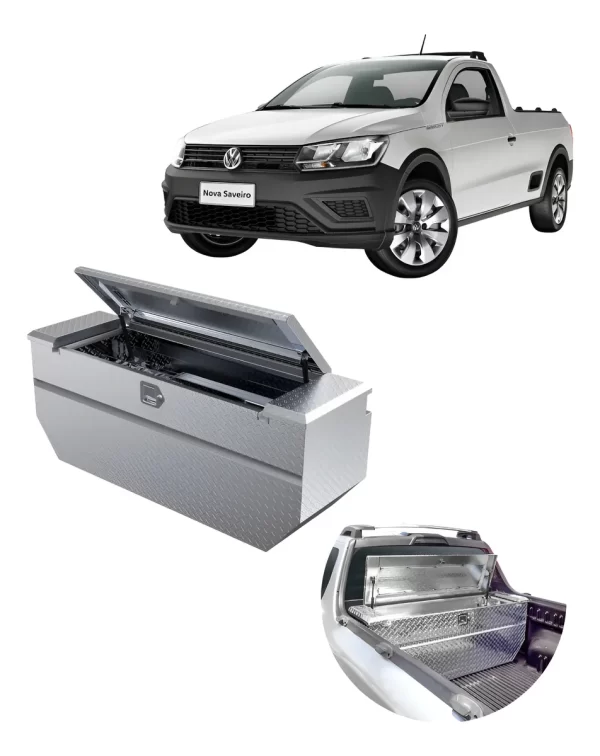 Caja Herrmientas Saveiro 2010 - 2024 C/laterales Fijos Cab/s