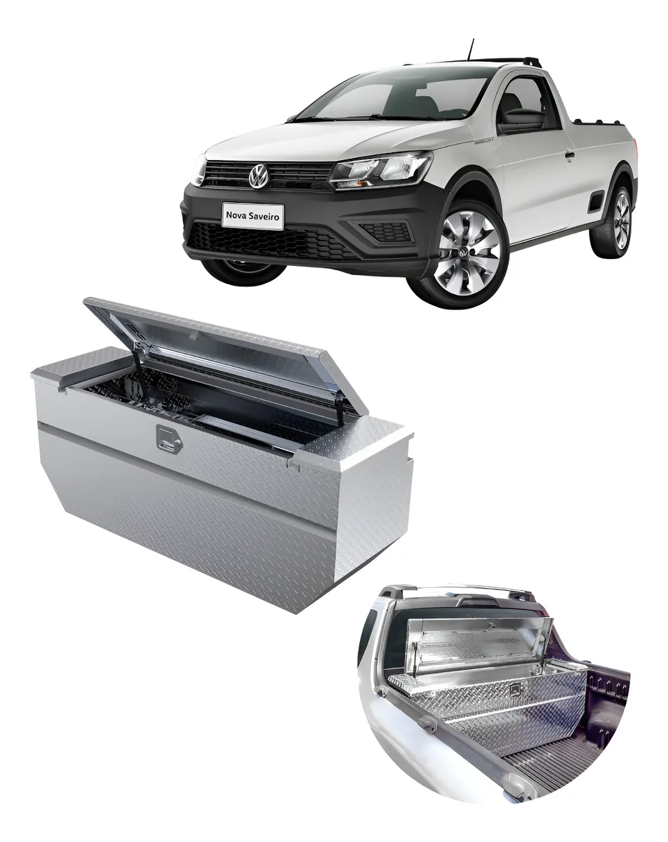 Caja Herrmientas Saveiro 2010 - 2024 C/laterales Fijos Cab/s - Image 1