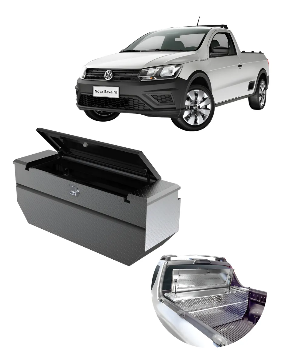 Caja Herrmientas Saveiro 2010-2024 C/laterales Fijos Cab/s - Image 1