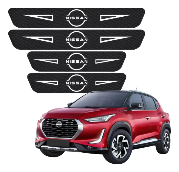 Proteccion De Estribos Fibra De Carbono Nissan Genericos 2