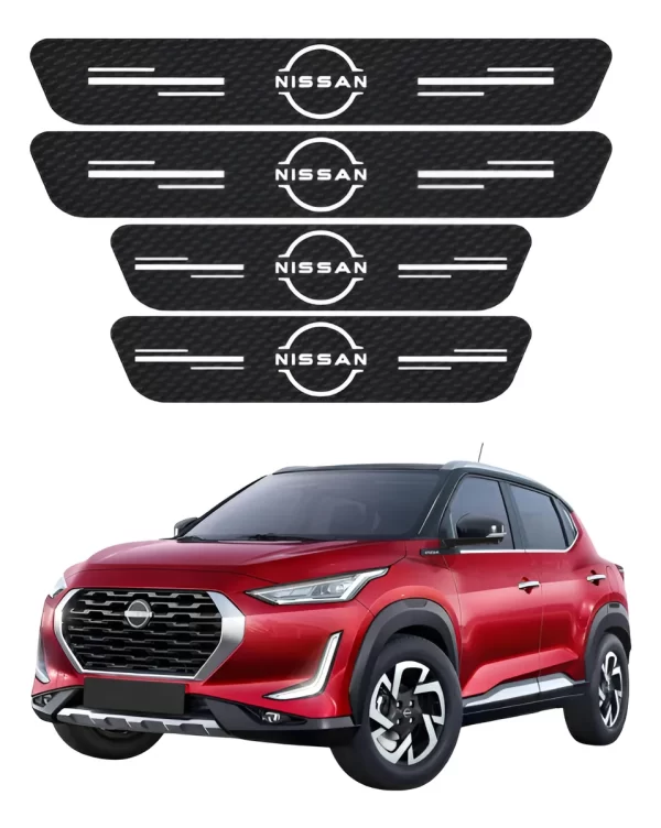 Proteccion De Estribos Fibra De Carbono Nissan Genericos 3