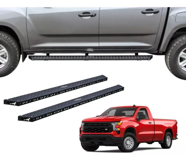Estribos Bronx 4xr Para Chevrolet Silverado 2019-2024 Cab Se