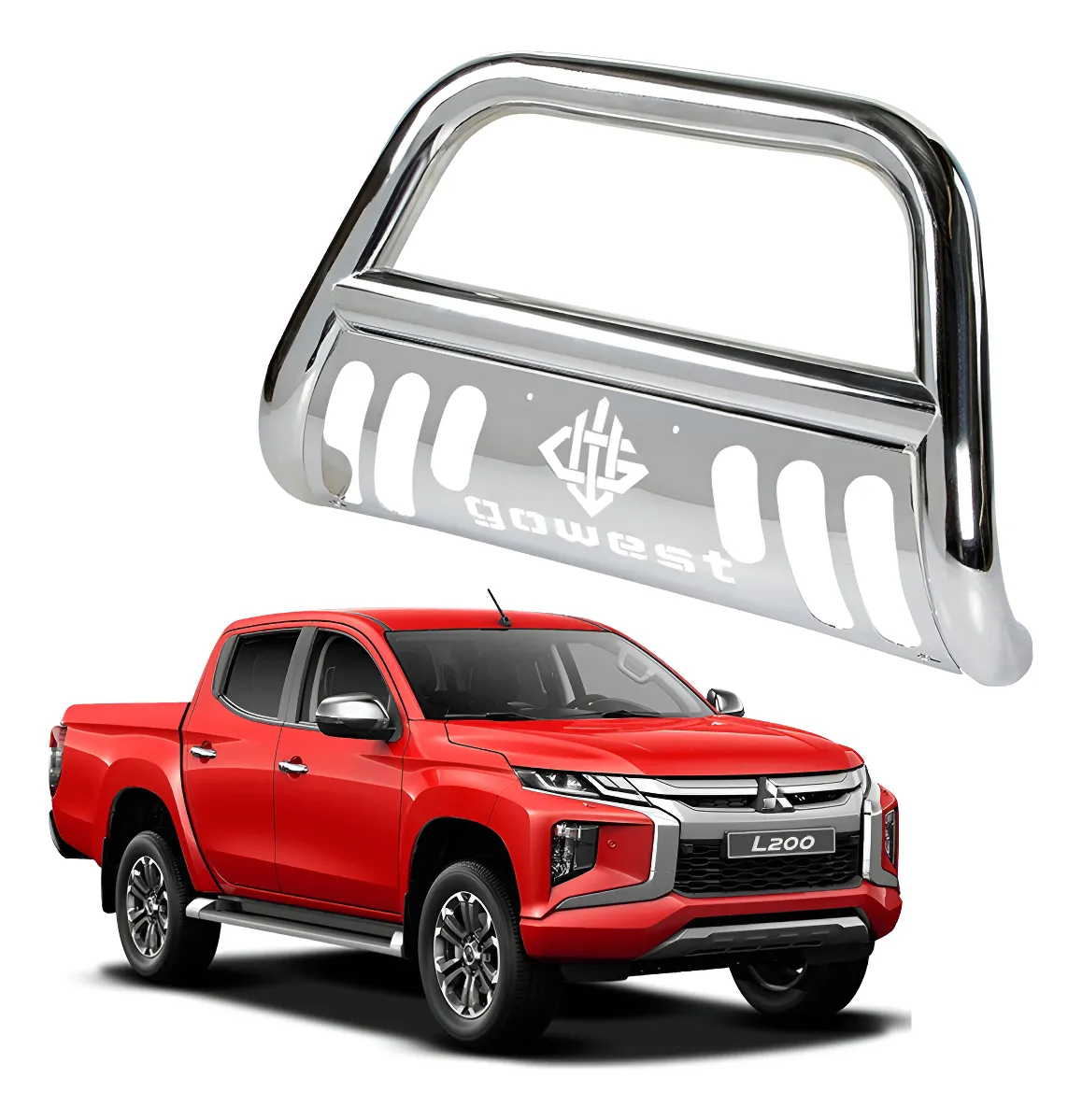 Burrera Protector Bar Cromada Mitsubishi L200 2020 - 2022 - Image 1