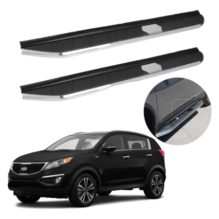 Estribos Elite Negros Compatibles Con Kia Sportage 2016