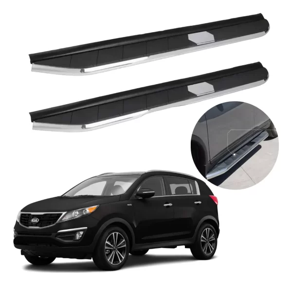 Estribos Elite Negros Compatibles Con Kia Sportage 2016