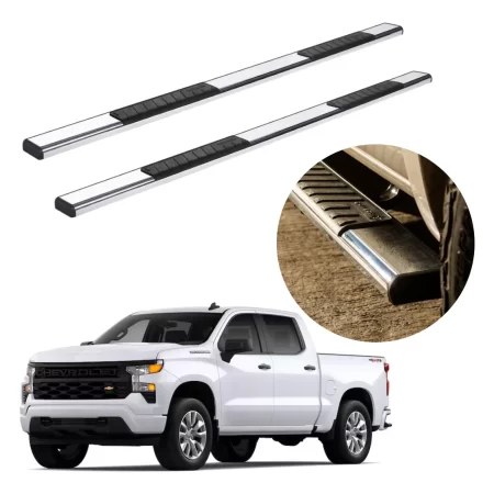 Estribos Serie 100 Para Chevrolet Silverado 2019 - 2024