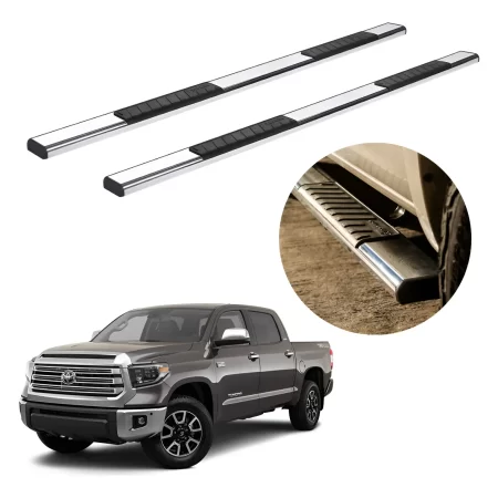 Estribos Serie 100 Cromados Para Toyota Tundra 2015 - 2021