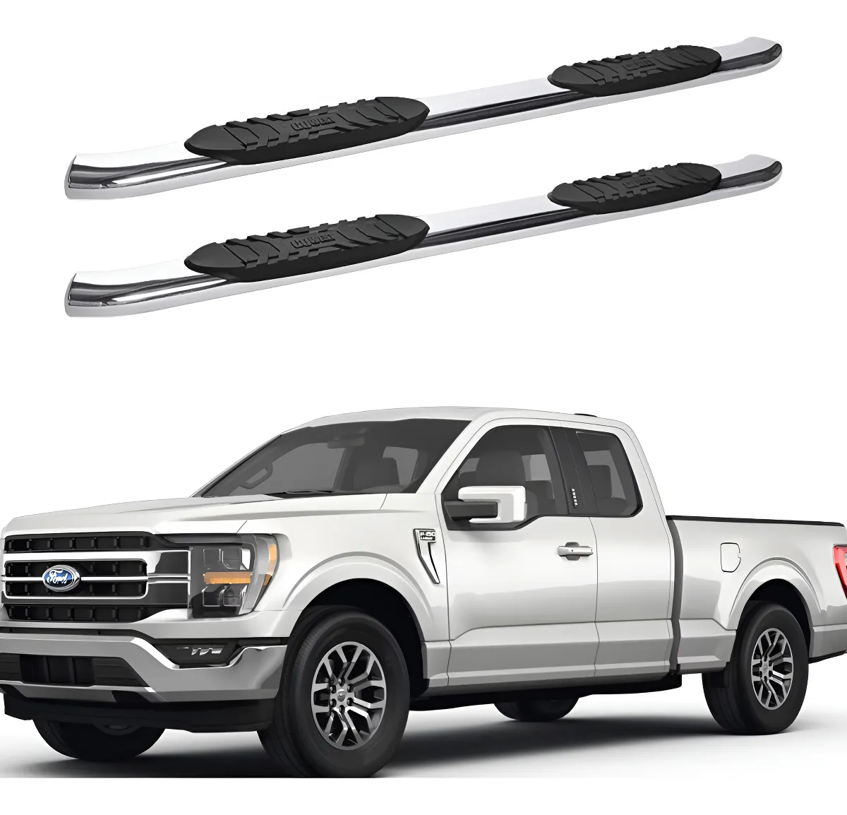 Estribos Widesider Inoxidables Ford Lobo F150 2015 - 2022 - Image 1