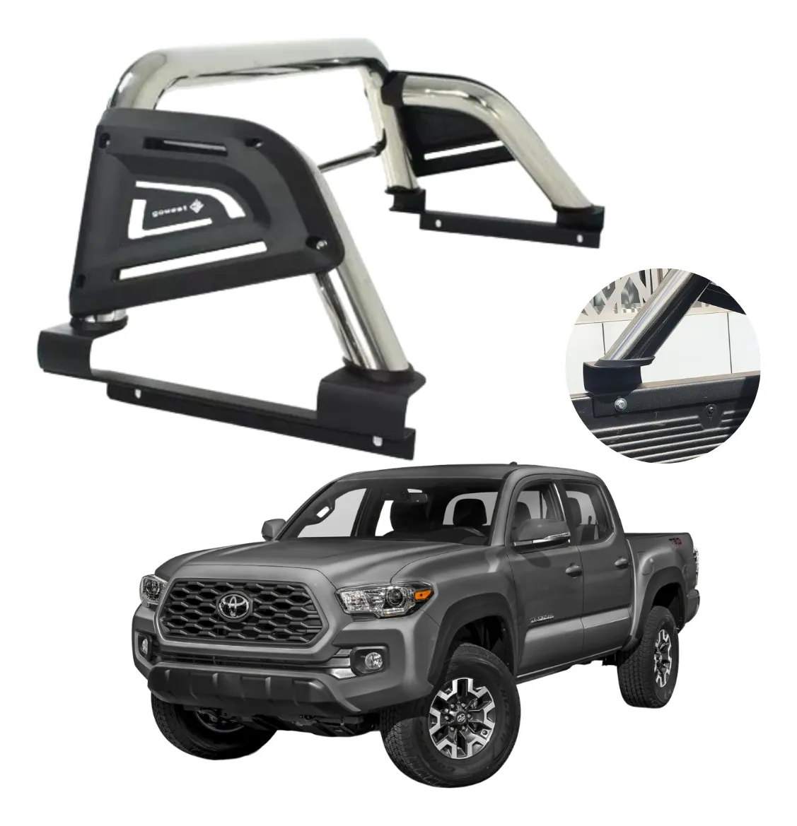 Roll Bar Infinite Inoxidable Para Toyota Tacoma 2016 - 2023 - Image 1