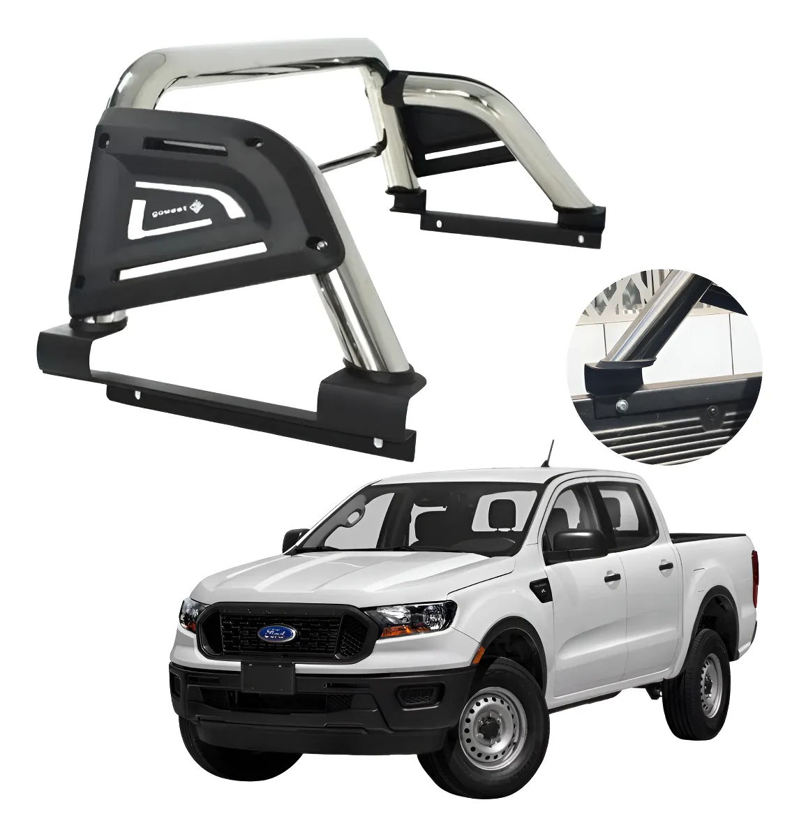 Roll Bar Infinite Inoxidable Para Ford Ranger 2013 - 2022 - Image 1