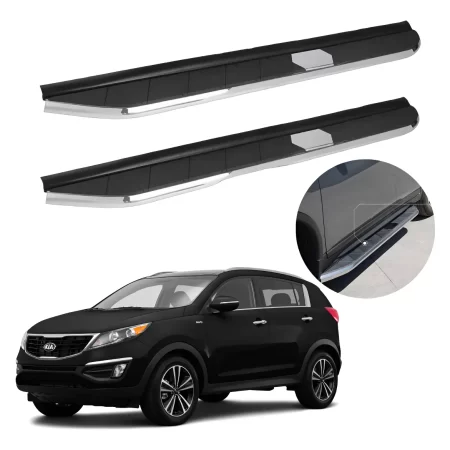 Estribos Elite Negros Compatibles Con Kia Sportage 2016