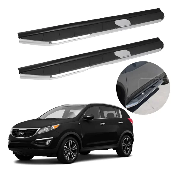 Estribos Elite Negros Compatibles Con Kia Sportage 2016