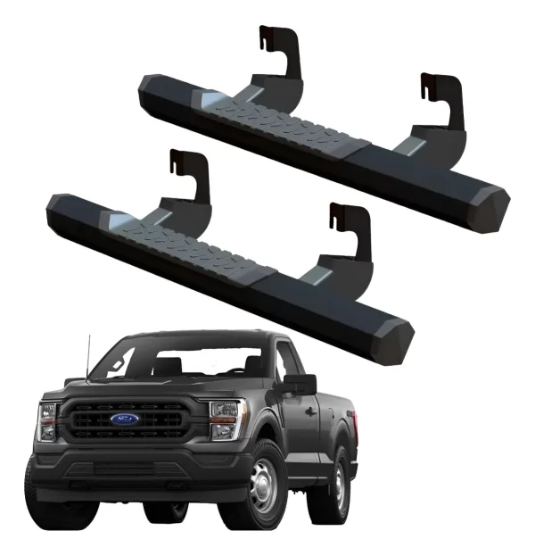 Estribos Serie 700 Para Lobo F150 2015 - 2023 Cabina Regular