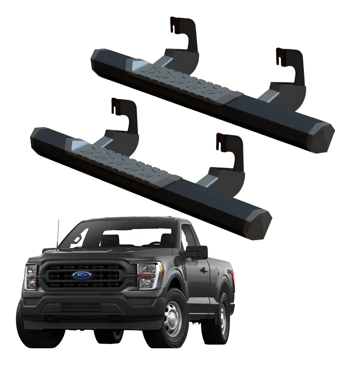 Estribos Serie 700 Para Lobo F150 2015 - 2023 Cabina Regular - Image 1