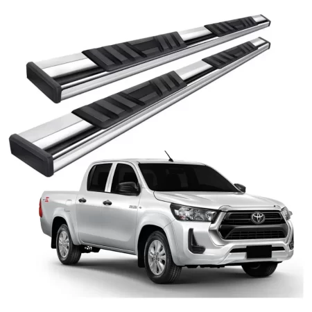 Estribos Serie 300 Acero Inox Toyota Hilux 2016 - 2023