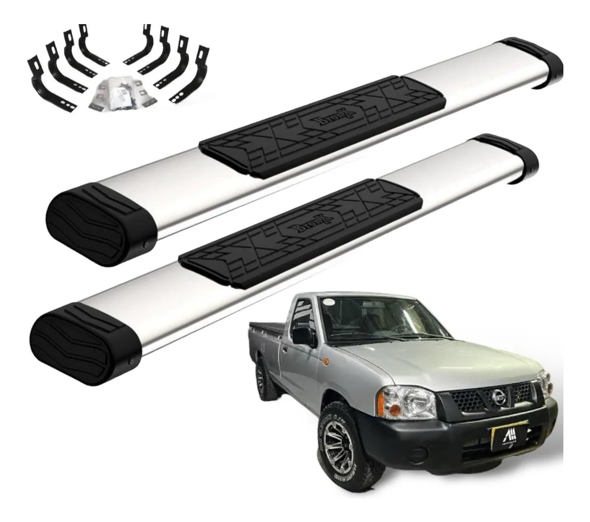 Estribos Bronx Nissan D22 2009-2015 Cabina Sencilla Cromo - Image 1