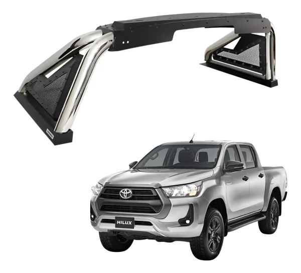 Roll Bar Go Rhino Sport Bar 2.0 Toyota Hilux 2016-2023 Inox