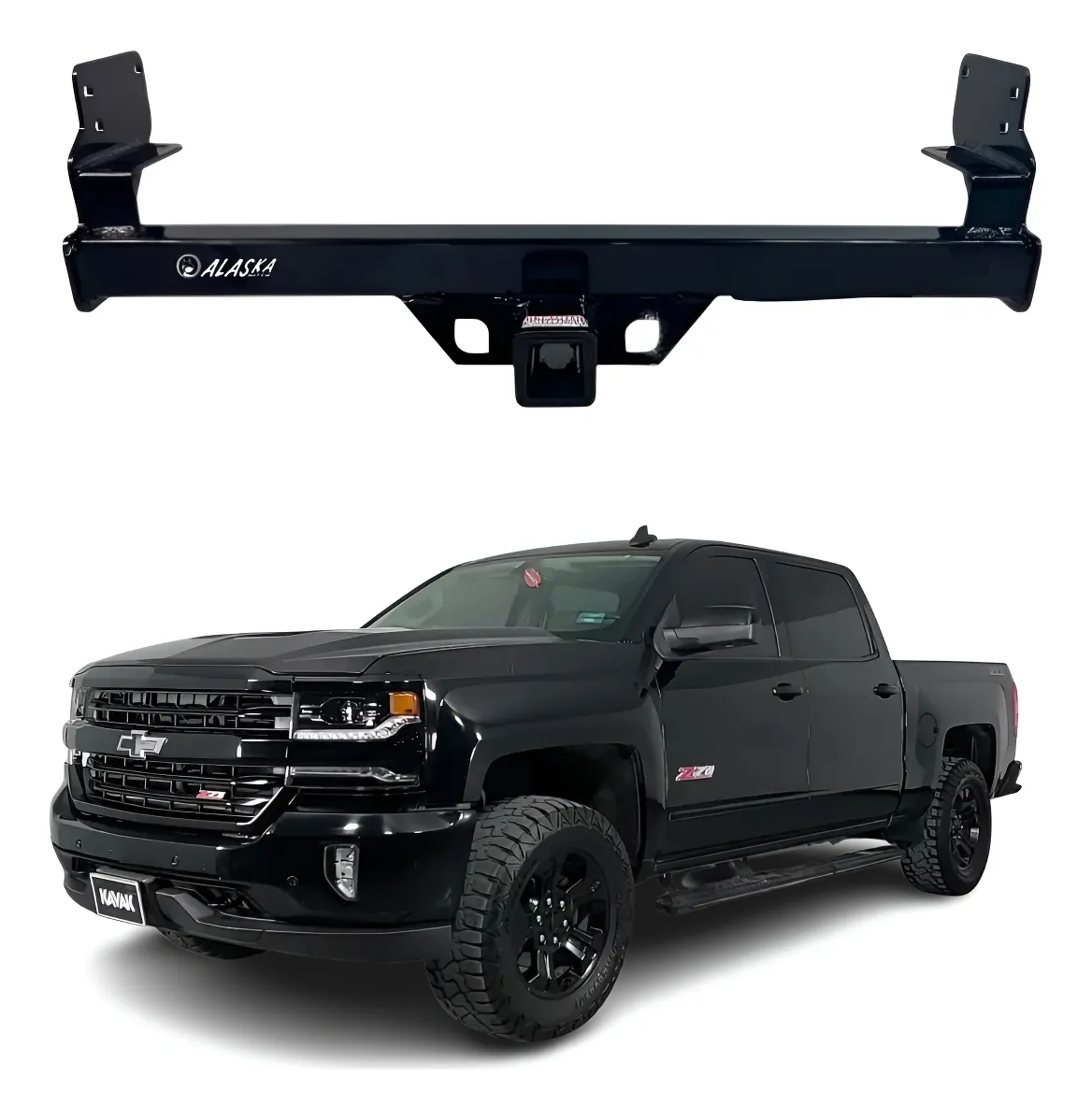 Tirón Enganche Cv Pick Up Cheyenne Cab/sen 2014-2018 Negro - Image 1