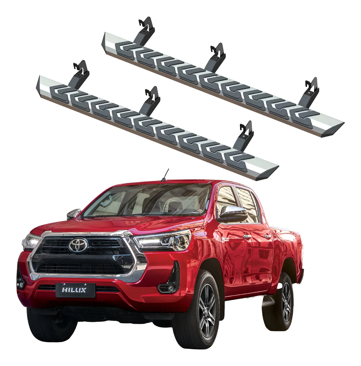 Estribos Serie 900 Cromados Para Toyota Hilux 2016 - 2023 - Image 1