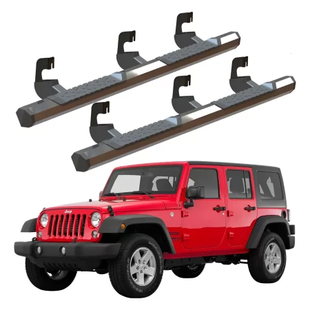 Estribos Serie 700 Cromados Jeep Jk 4 Puertas 2007 - 2018