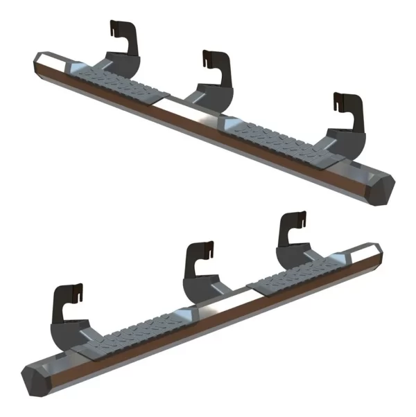 Juego De Estribos Serie 700 Nissan Np300 2016 Doble Cab Crom