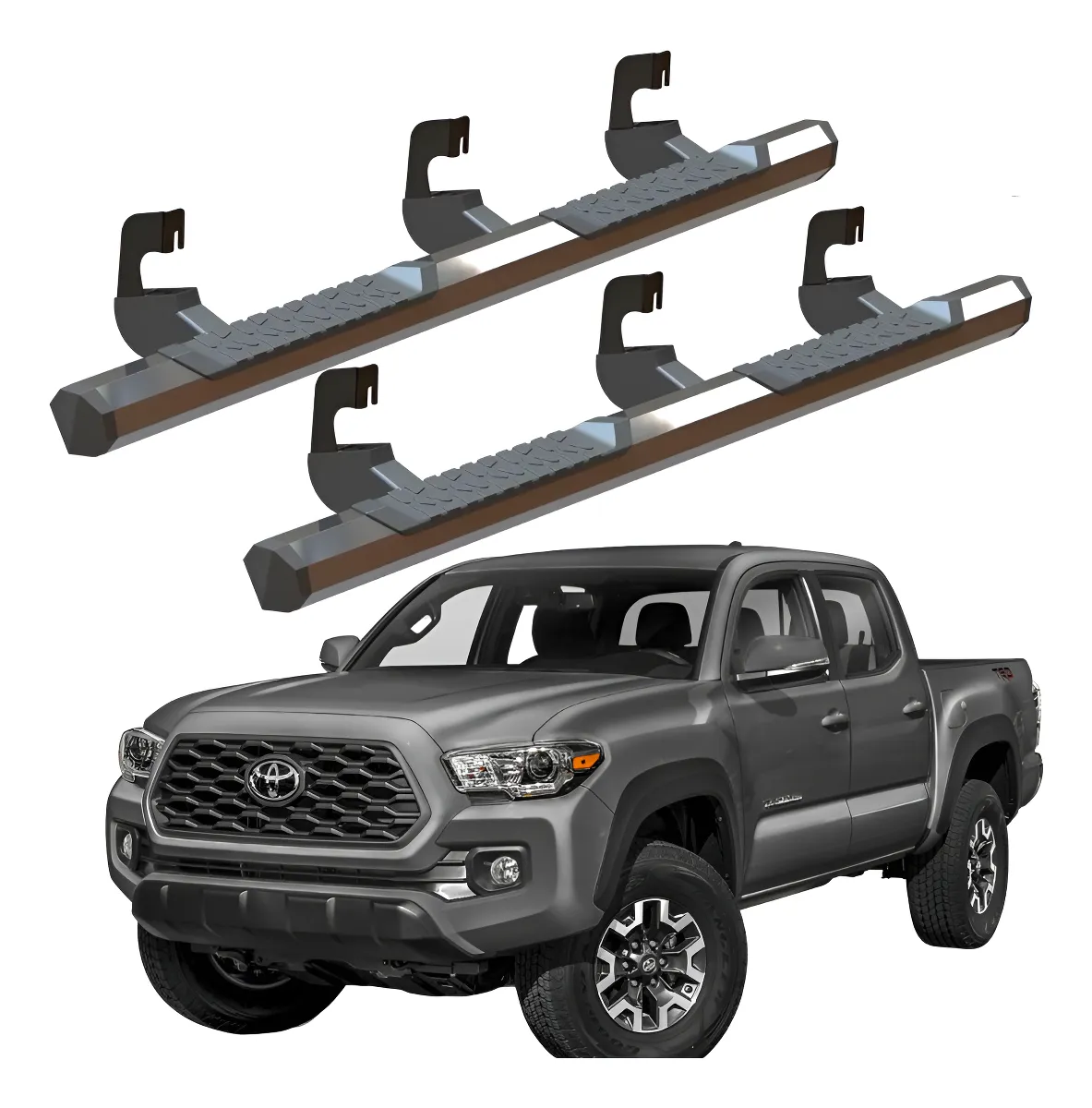 Estribos Serie 700 Toyota Tacoma 2005 - 2023 Doble Cabina - Image 1