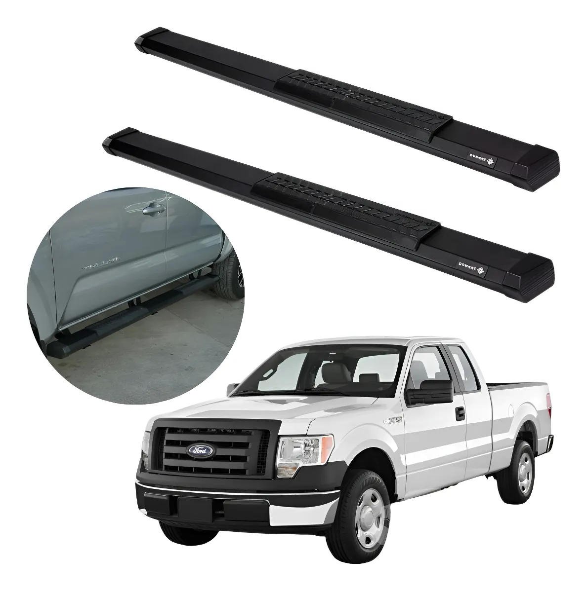 Estribos Serie 500 Ford F150 Lobo Cab Extendida 2004 - 2014 - Image 1