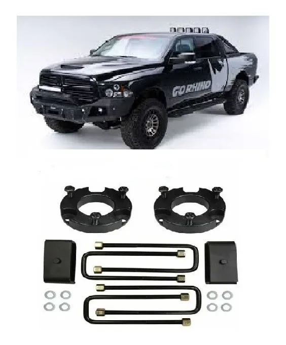 Level Kit De 3  Delantero 2  Trasero Dodge Ram 2009-2018 4x4