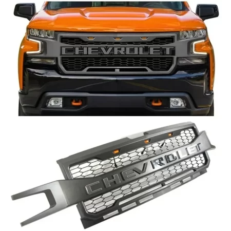 Parrilla Frontal Luz Led Cheyenne Silverado 1500 2019 - 2020