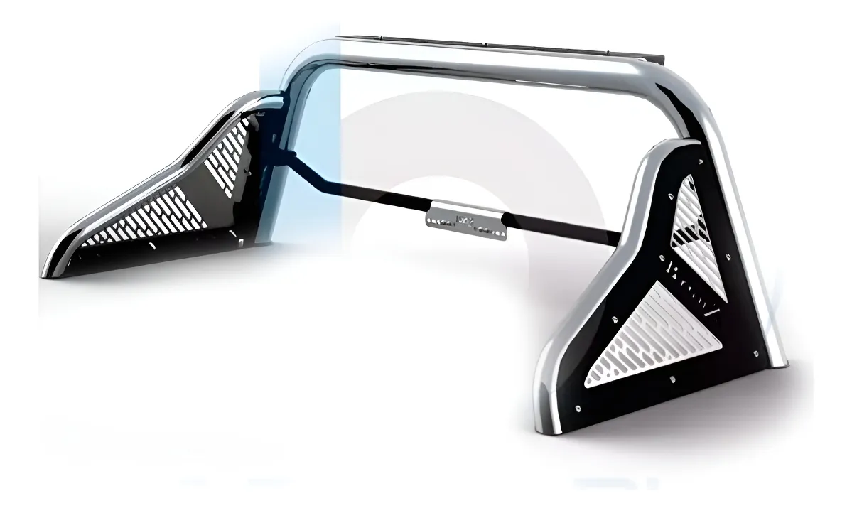 Roll Bar Bronco Superplus Toyota Hilux 2006-2021 Cromo - Image 1