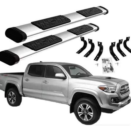 Estribos Bronx Toyota Tacoma Doble Cabina 2006 - 2022 Cromo