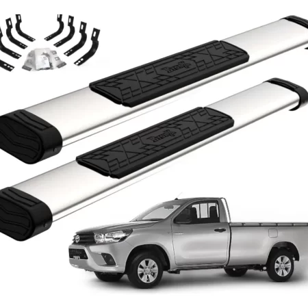 Estribos Bronx Toyota Hilux 2016-2017 Cabina Sencilla Cromo