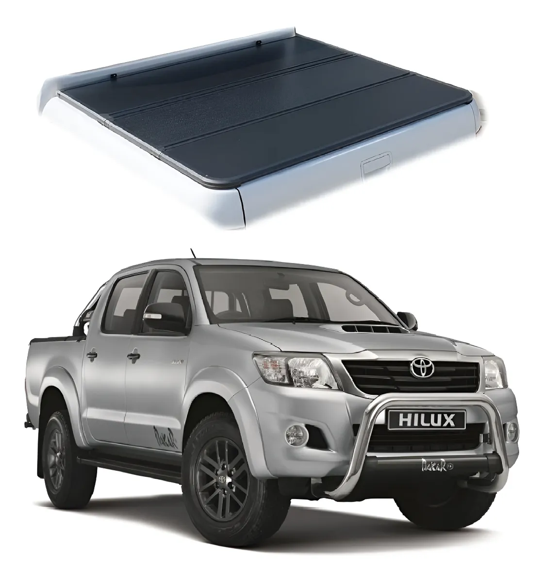 Tapa Cubre Batea Hard 3 Fold Toyota Hilux 2005 - 2015 - Image 1