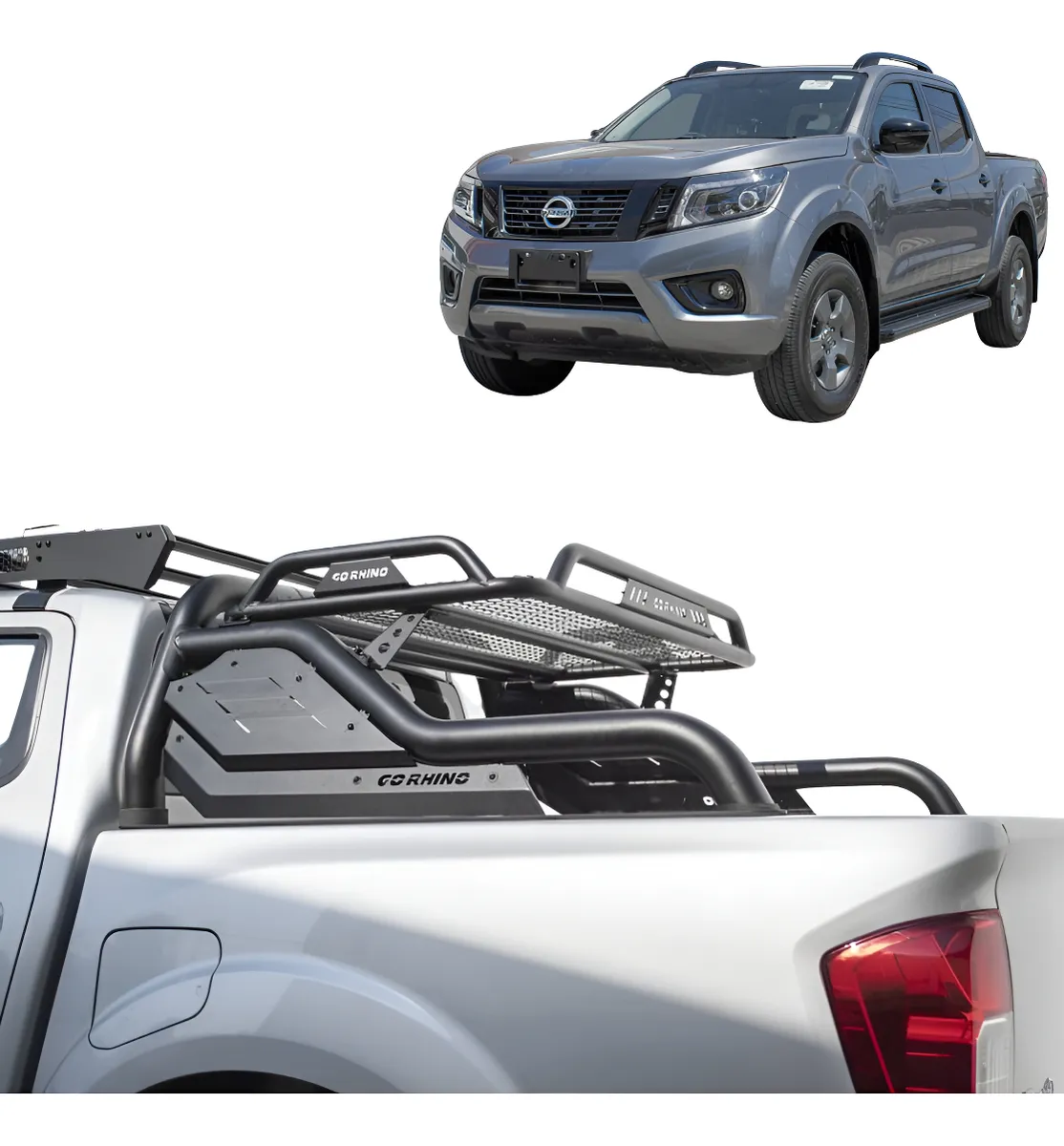 Roll Bar Cargo C/ Canastilla Ford Ranger 2016 2022 Go Rhino - Image 1