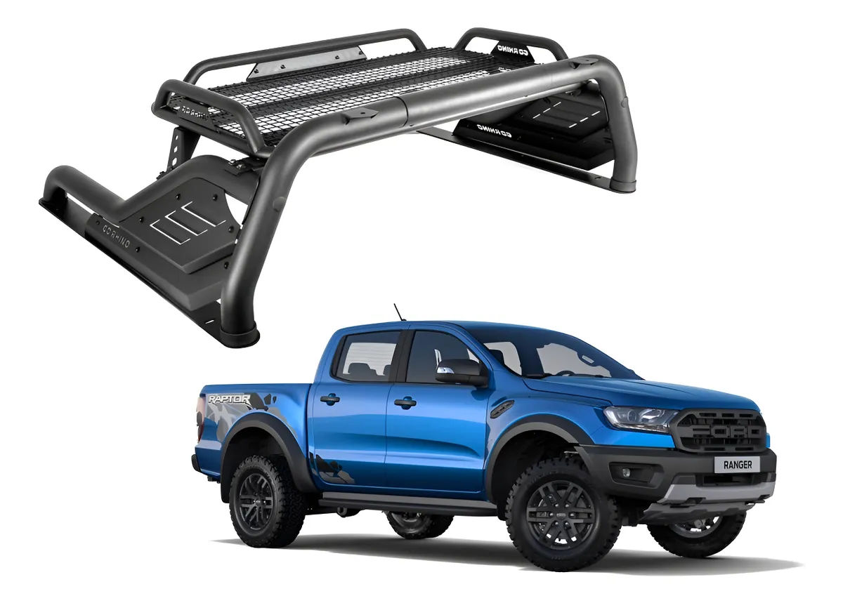 Roll Bar Cargo C/ Canastilla  Ford Ranger 2016 2022 Go Rhino - Image 1