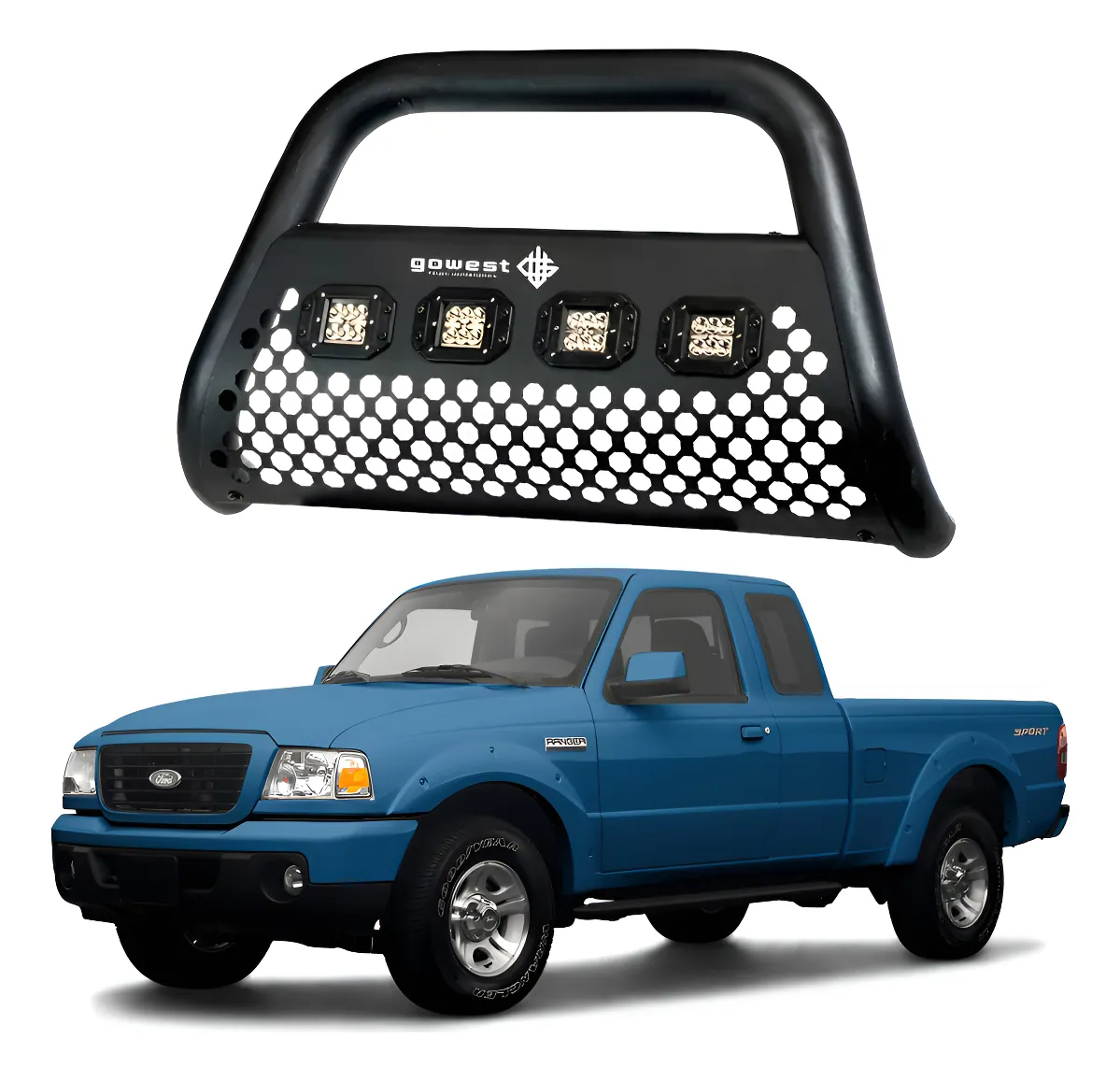Burrera Tumbaburros Ultra Bar 4 Faros Ford Ranger 1998-2009 - Image 1