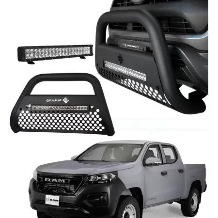 Combo Burrera Ultra Bar Para Ram 1200 2025 + Barra De Luz