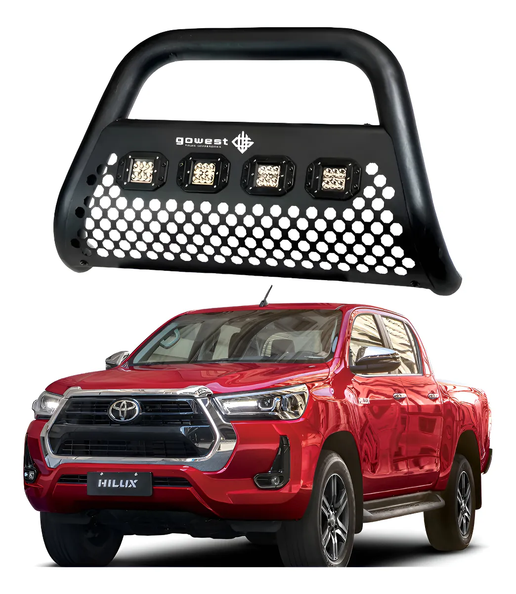 Centro De Burrera Ultra Bar Toyota Hilux 2016-2019 4 Faros - Image 1