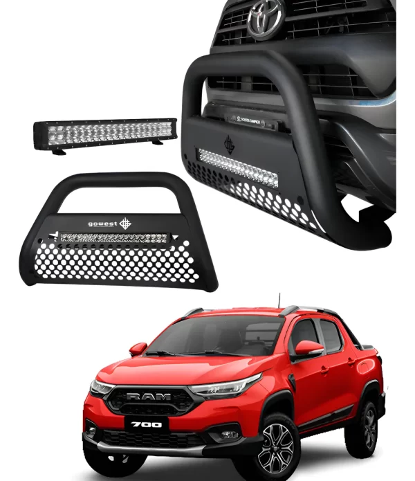 Kit Burrera Ultra Bar Para Ram 700 2021 - 2024 + Barra Led