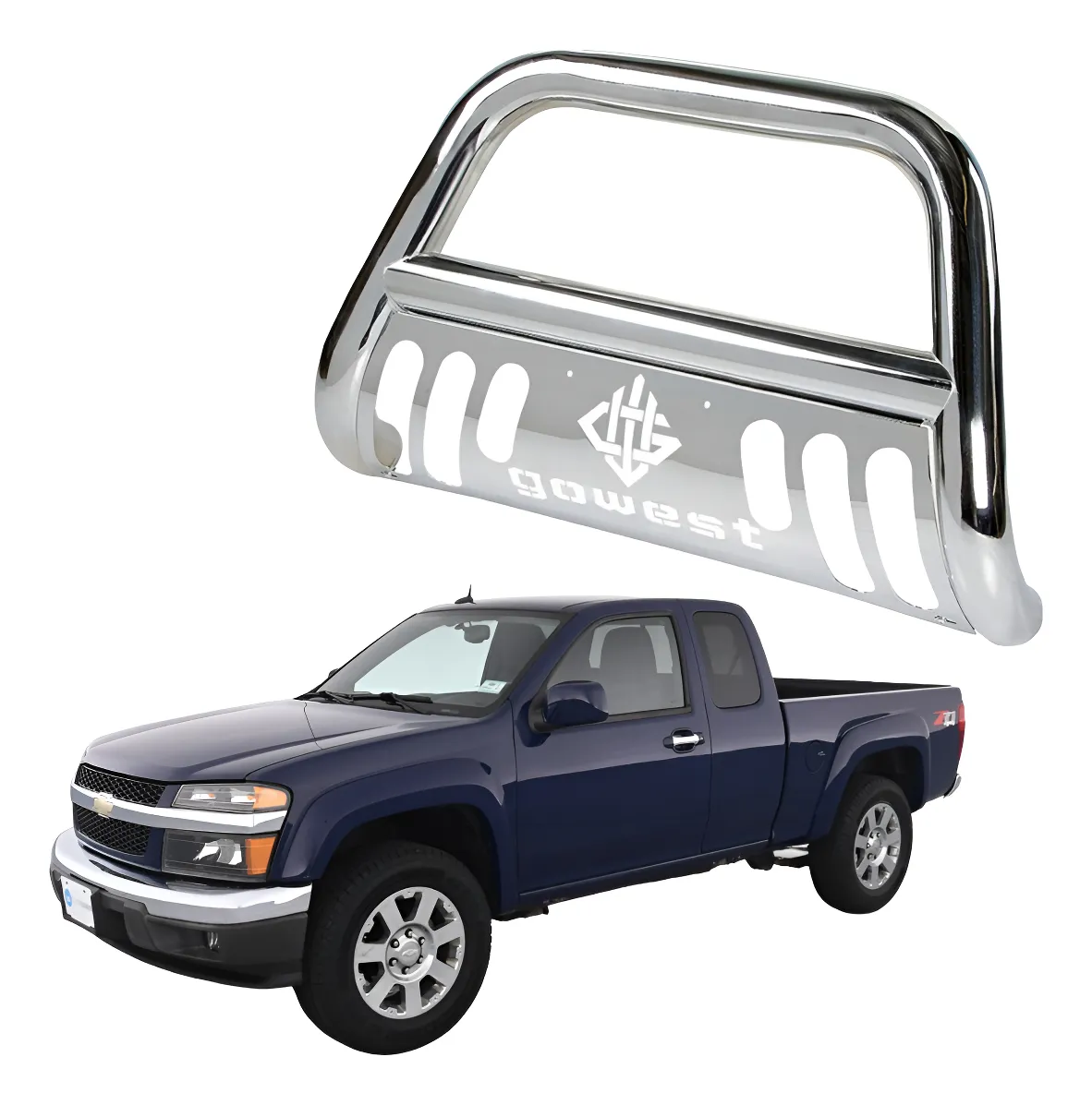 Burrera Protector Bar Cromada Chevrolet Colorado 2004 - 2012 - Image 1