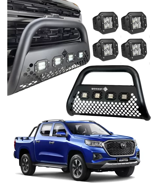 Combo Burrera Para Changan Hunter 2024 + 4 Luces Led