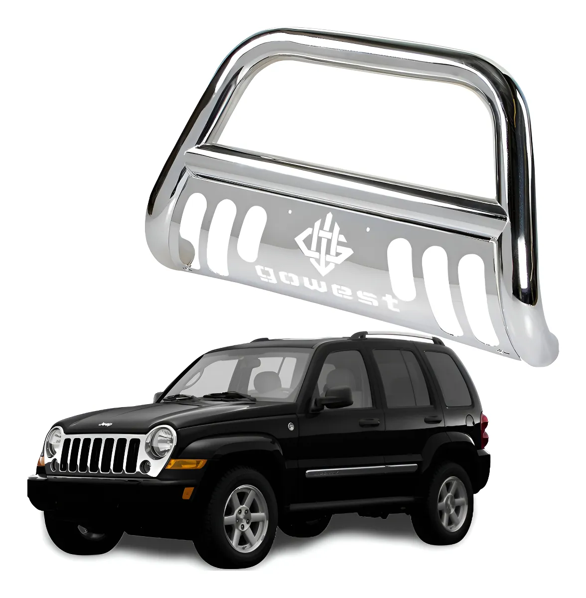 Burrera Protector Bar Cromada Jeep Liberty 2002 - 2004 - Image 1