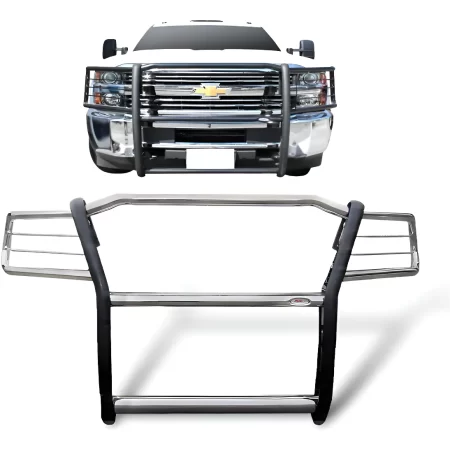 Burrera Defensa Cubrefaros Cromada Silverado 3500