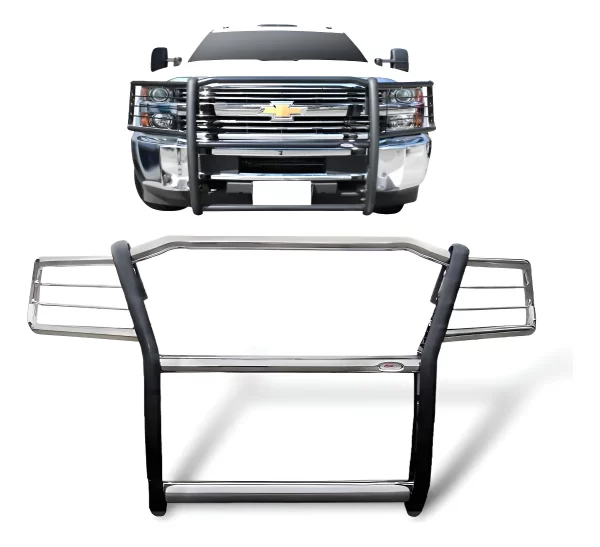 Burrera Defensa Cubrefaros Cromada Silverado 3500
