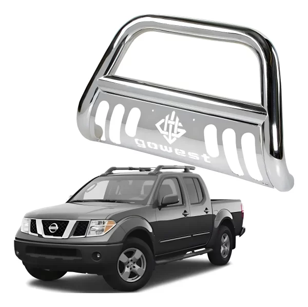 Centro De Burrera Protector Bar Cromada Frontier 2001 - 2007