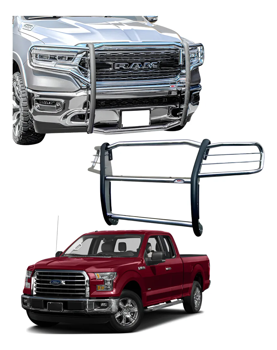 Burrera Super Bronco Ford Lobo F-150 2015 - 2017 Cromo - Image 1